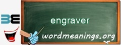 WordMeaning blackboard for engraver